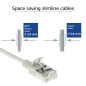 ACT Câble réseau Cat6a U/FTP LSZH LAN fin de 3,8 mm, câble flexible sans tranche CAT 6a avec fiche RJ45, pour une utilisation da ACT Câble réseau Cat6a U/FTP LSZH LAN fin de 3,8 mm, câble flexible sans tranche CAT 6a avec fiche RJ45, pour une utilisation da