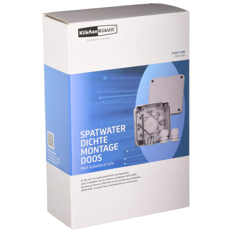 KlikAanKlikUit OWH-001 - IP-56 Kits de support - 114x114x48 mm