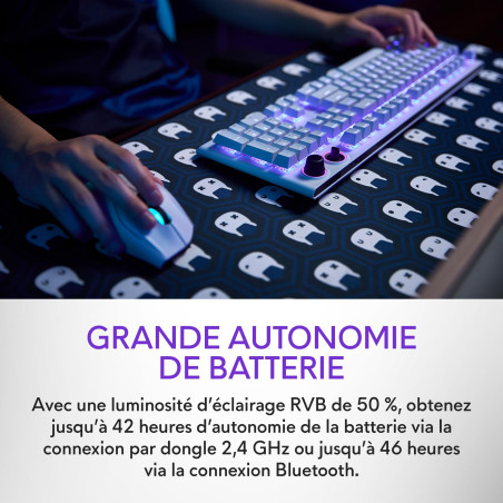 Alienware AW920K Clavier Gaming Sans Fil Trimode QWERTY, Cherry MX Red, touches PBT durables, rétroéclairage AlienFX RVB 16,8 M 
