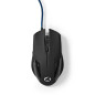 NEDIS Souris de Jeu | Filaire | DPI: 1200/2400 / 4800/7200 dpi | PPP (DPI) réglable | Nombre de Boutons: 6 | Boutons progra