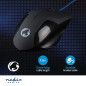 NEDIS Souris de Jeu | Filaire | DPI: 1200/2400 / 4800/7200 dpi | PPP (DPI) réglable | Nombre de Boutons: 6 | Boutons progra