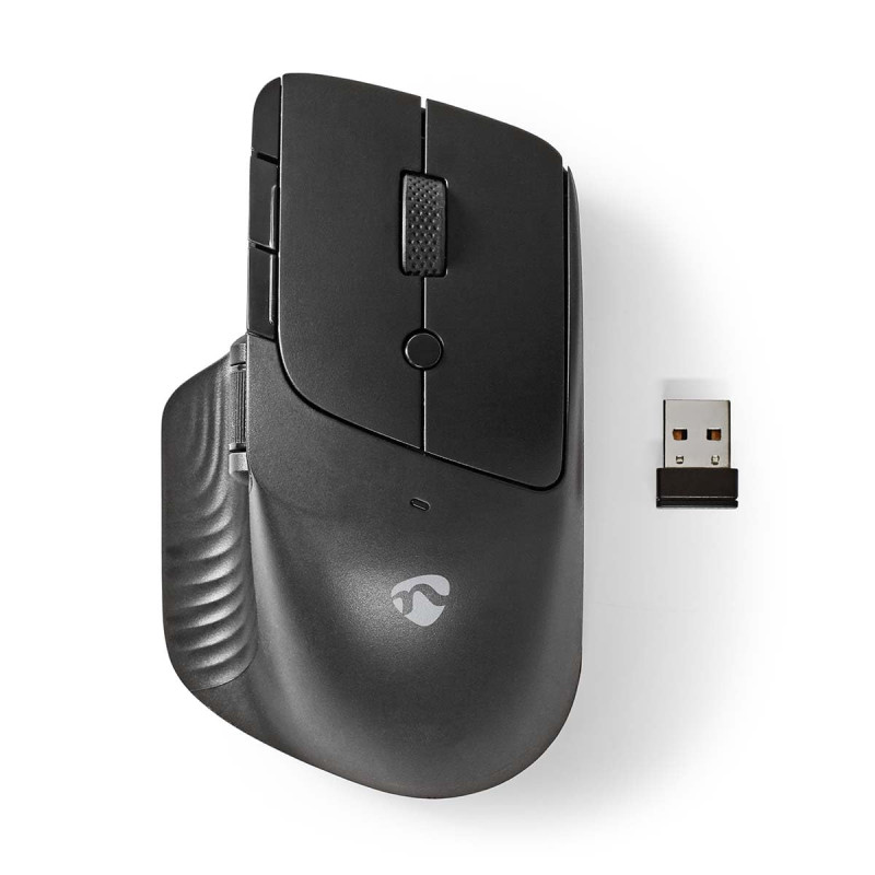 NEDIS Souris Ordinateur sans Fil | 80012001600 DPI | DPI réglable | Nombre de Boutons : 6 | pour droitier NEDIS Souris Ordinateur sans Fil | 80012001600 DPI | DPI réglable | Nombre de Boutons : 6 | pour droitier