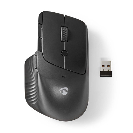 NEDIS Souris Ordinateur sans Fil | 80012001600 DPI | DPI réglable | Nombre de Boutons : 6 | pour droitier