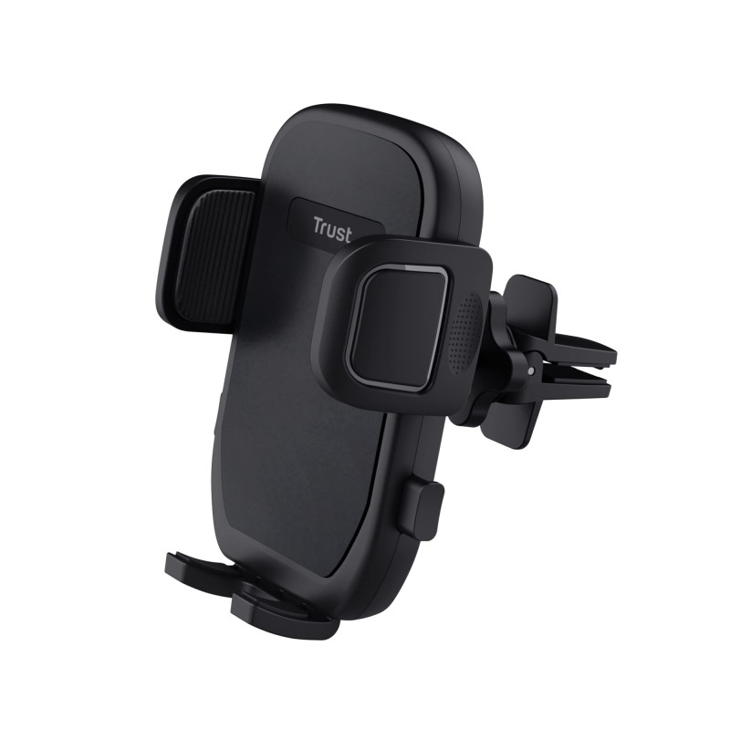 Trust Runo Support de Téléphone, Monture de Volet d'Aération, Support Sécurisé, Bouton de Déblocage Rapide, Pince Arrière Revêtu