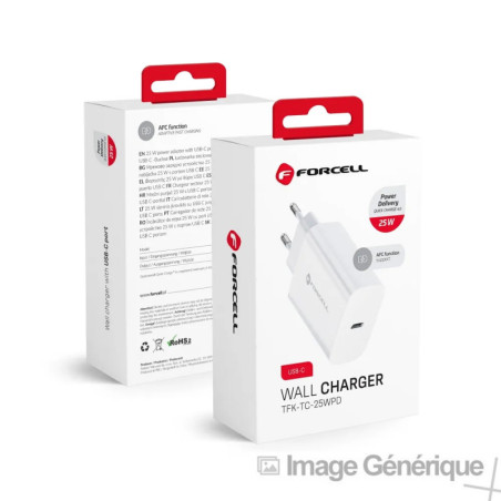 Chargeur LMobile USB-C universel Travel Forcell Branco