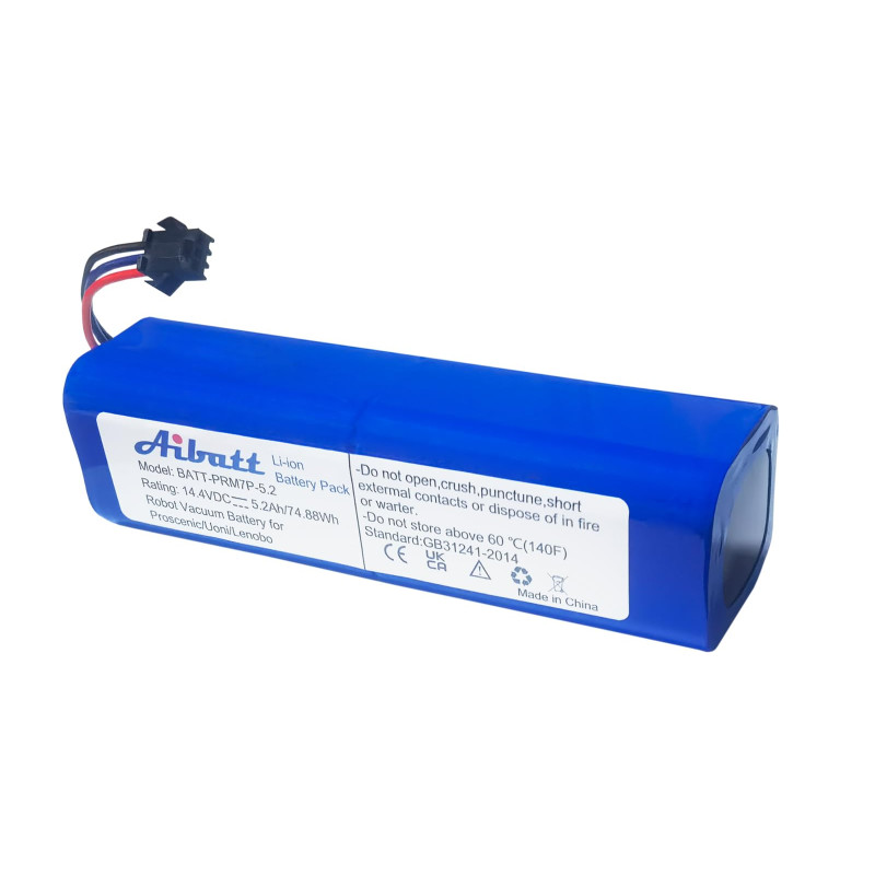 Aibatt Batterie de Rechange 5200 mAh pour aspirateur Proscenic M7 Pro, LDS M7 Pro, M8 Pro, M7 Max pour Lenovo LR1/Lydsto R1/Viom Aibatt Batterie de Rechange 5200 mAh pour aspirateur Proscenic M7 Pro, LDS M7 Pro, M8 Pro, M7 Max pour Lenovo LR1/Lydsto R1/Viom