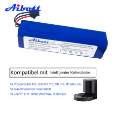 Aibatt Batterie de Rechange 5200 mAh pour aspirateur Proscenic M7 Pro, LDS M7 Pro, M8 Pro, M7 Max pour Lenovo LR1/Lydsto R1/Viom