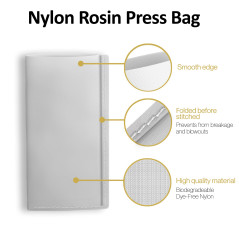 Rosin Bags Sacs de pressage en nylon pliés et cousus pour l'extraction d'huile Colophane Sacs filtres à maille Production de col