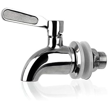 QINGHEC 1 Pièce 5/8 inch Robinets Distributeurs de Boissons en Verre, Distributeur de Boissons en Acier Inoxydable Robinet, Robi