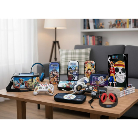 Konix One Piece Casque Audio sans Fil Bluetooth 5.3 pour Smartphones et tablettes - Autonomie 30 h - Câble Jack 3,5 mm - Motif L