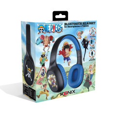 Konix One Piece Casque Audio sans Fil Bluetooth 5.3 pour Smartphones et tablettes - Autonomie 30 h - Câble Jack 3,5 mm - Motif L