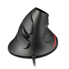 zelotes Souris Ergonomique Filaire,3200 DPI,6 Boutons,Repose-Poignet Amovible,LED,Souris Verticale Optique USB pour PC,Ordinateu