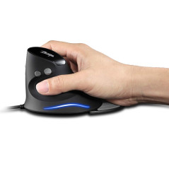 zelotes Souris Ergonomique Filaire,3200 DPI,6 Boutons,Repose-Poignet Amovible,LED,Souris Verticale Optique USB pour PC,Ordinateu