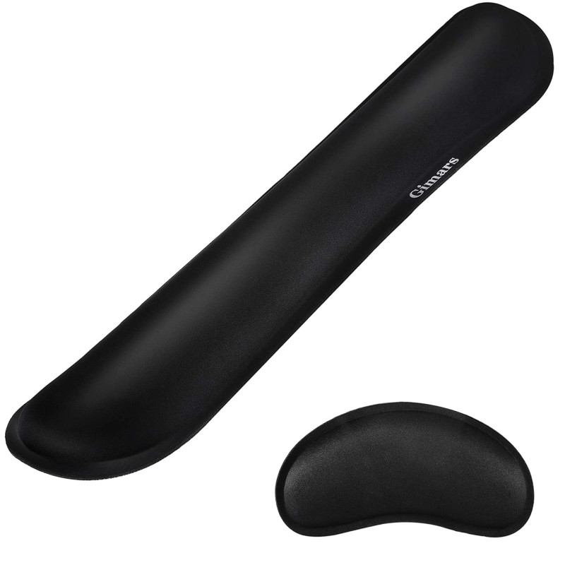 Gimars 2 Pcs Repose-Poignets Souris et Clavier Extra Large en Mousse à Mémoire, Support Wrist Rest Ergonomique Antidérapant pour Gimars 2 Pcs Repose-Poignets Souris et Clavier Extra Large en Mousse à Mémoire, Support Wrist Rest Ergonomique Antidérapant pour