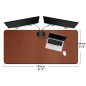 ZORESYN 3XL Tapis de Souris,sous-Mains en Cuir PU,imperméable Tapis de Souris Gaming(Marron, 120x60CM) ZORESYN 3XL Tapis de Souris,sous-Mains en Cuir PU,imperméable Tapis de Souris Gaming(Marron, 120x60CM)