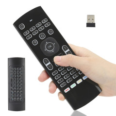 Clavier Télécommande sans Fil,Multifonctionnel Universel Léger Rétroéclairage 6 Axes Télécommande Portable pour Android Smart TV