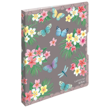 Herlitz Classeur à anneaux PP A4 2 anneaux 16 mm Ladylike Butterflies Détails du produit