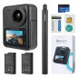 KanDao QooCam 3 caméra d’Action, Combo Voyage, 5.7K 62MP Photo 60fps Flawless 360 caméra vidéo, Double 1/1.55" capteurs Mieux po KanDao QooCam 3 caméra d’Action, Combo Voyage, 5.7K 62MP Photo 60fps Flawless 360 caméra vidéo, Double 1/1.55" capteurs Mieux po