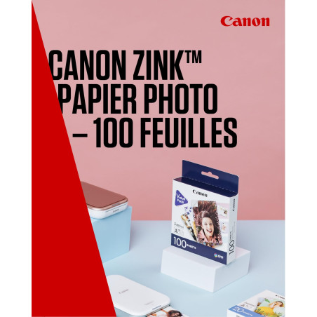 Canon Pack de 100 feuilles Zink ZP 2030 pour Zoemini 1 et 2