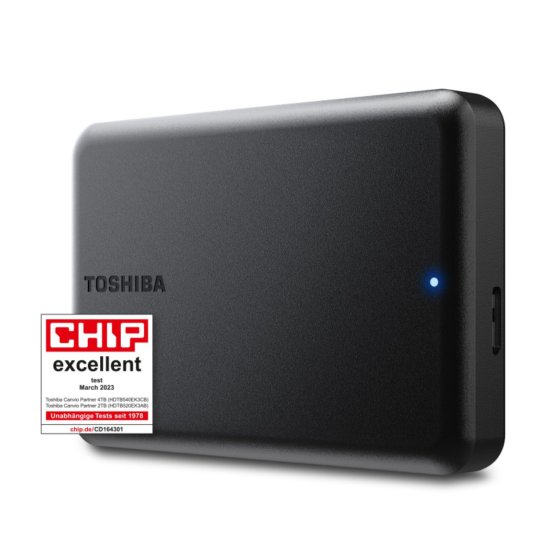Toshiba Canvio Partner 4TB Portable 2.5'' External Hard Drive, USB 3.2, Compatible Mac & Windows. Xbox, PS4, PS5 (HDTB540EK3CB) Toshiba Canvio Partner 4TB Portable 2.5'' External Hard Drive, USB 3.2, Compatible Mac & Windows. Xbox, PS4, PS5 (HDTB540EK3CB)
