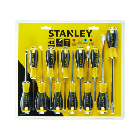 STANLEY STHT0-60208 Jeu de 6 tournevis essentiels Jaune, jaune, STA060212