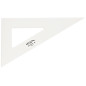 Graphoplex Equerre 60° 3 bords droits 26 cm Transparent
