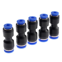 MUXSAM 5pcs Tuyau d'arrosage Connecteur de Robinet Tuyau de raccords Fixations pneumatique Push dans droites Réducteur raccords
