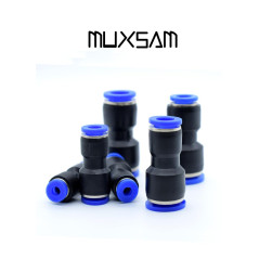 MUXSAM 5pcs Tuyau d'arrosage Connecteur de Robinet Tuyau de raccords Fixations pneumatique Push dans droites Réducteur raccords