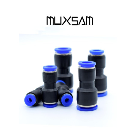 MUXSAM 5pcs Tuyau d'arrosage Connecteur de Robinet Tuyau de raccords Fixations pneumatique Push dans droites Réducteur raccords