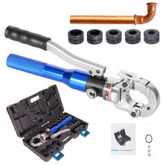 AMZCNC - Pince à sertir professionnelle - Profil M 12, 15, 18, 22, 28 - Pour tube en cuivre, en acier carbone et en acier inoxyd