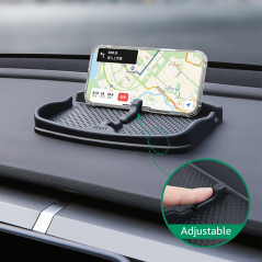 topfit Voiture Dash Mat Anti-Slip Téléphone Portable Pad Universal Smartphone Dashboard Antidérapant Silicone Caoutchouc Gel Tap