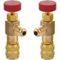 2 Pièces Soupape de Sécurité Liquide Adaptateur, Soupape de Sécurité R410A R22, Vanne de Régulation de Réfrigérant, Vanne de Ref 2 Pièces Soupape de Sécurité Liquide Adaptateur, Soupape de Sécurité R410A R22, Vanne de Régulation de Réfrigérant, Vanne de Ref
