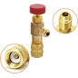 2 Pièces Soupape de Sécurité Liquide Adaptateur, Soupape de Sécurité R410A R22, Vanne de Régulation de Réfrigérant, Vanne de Ref 2 Pièces Soupape de Sécurité Liquide Adaptateur, Soupape de Sécurité R410A R22, Vanne de Régulation de Réfrigérant, Vanne de Ref