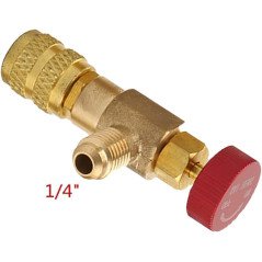 2 Pièces Soupape de Sécurité Liquide Adaptateur, Soupape de Sécurité R410A R22, Vanne de Régulation de Réfrigérant, Vanne de Ref