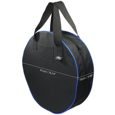 igadgitz Xtra U7225 Sac de Rangement pour Câble de Charge EV Voiture Electrique - Organisateur Noir avec Garniture Bleue