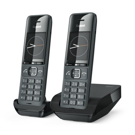 Gigaset Comfort 520 Duo - 2 Téléphones DECT sans Fil - Design élégant - qualité Audio supérieure - Blocage d'appels - Répertoire
