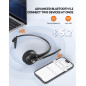 TECKNET Casque d'écoute Bluetooth, Casque d'écoute sans Fil avec Microphone antibruit pour Camionneur, Mains Libres avec Microph TECKNET Casque d'écoute Bluetooth, Casque d'écoute sans Fil avec Microphone antibruit pour Camionneur, Mains Libres avec Microph
