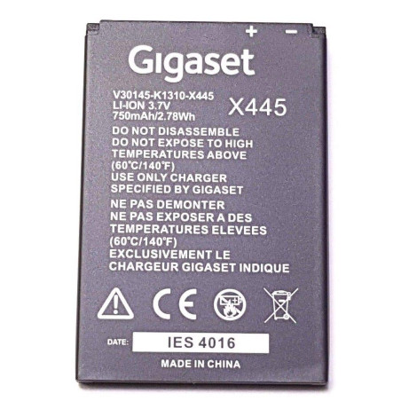 Gigaset SL400 SL400h SL350 SL350h SL610 Pro SL4 Pro SL5h SL450 SL450h SL750 SL750h Batterie d'origine