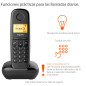Gigaset A170 SINGLE - Téléphone fixe sans fil de base avec grand écran et technologie ECO DECT à économie d'énergie - Noir Gigaset A170 SINGLE - Téléphone fixe sans fil de base avec grand écran et technologie ECO DECT à économie d'énergie - Noir