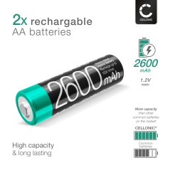 CELLONIC, Batterie Compatible avec Siemens Gigaset C620, Gigaset C620A, Gigaset C620H (2600mAh, 2X 1.2V) Batterie de Remplacemen