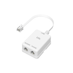 Hama - Filtre ADSL Prise Jack 6p 4c / 2 Prises Jack 6p 4c