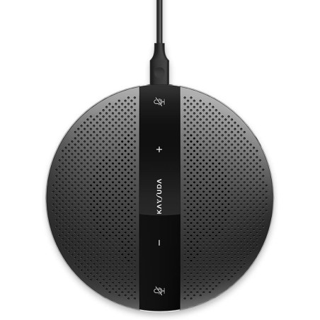 Micro haut-parleur PC pour ordinateurs, PS4 et XBOX, 360 ° Omnidirectionnel USB Mic/Haut-parleur pour la visioconférence, réunio