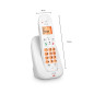 SPC Kairo - Téléphone Fixe sans Fil, Touches et écran éclairés, Identification de l'appelant, Volume Extra, compatibilité Gap, M SPC Kairo - Téléphone Fixe sans Fil, Touches et écran éclairés, Identification de l'appelant, Volume Extra, compatibilité Gap, M