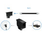 deleyCON Adaptateur de téléphone TAE-F vers RJ11 femelle 6P4C - Adaptateur de câble pour routeur - Noir deleyCON Adaptateur de téléphone TAE-F vers RJ11 femelle 6P4C - Adaptateur de câble pour routeur - Noir