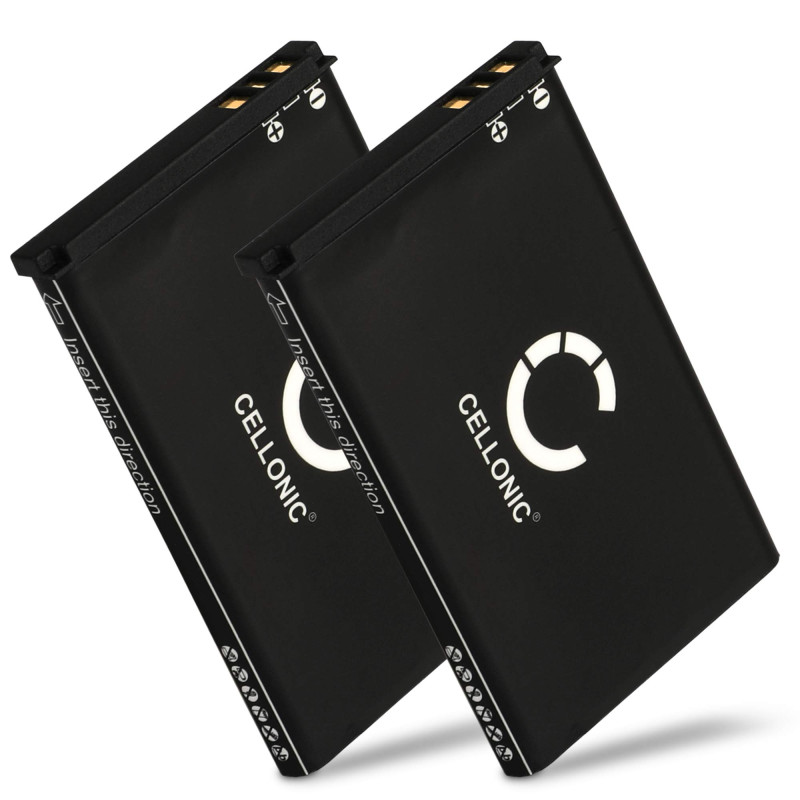 CELLONIC 2X Batterie pour Téléphone sans Fil Compatible avec Siemens Gigaset SL910, Gigaset SL910A, Gigaset SL910H, V30145-K1310 CELLONIC 2X Batterie pour Téléphone sans Fil Compatible avec Siemens Gigaset SL910, Gigaset SL910A, Gigaset SL910H, V30145-K1310