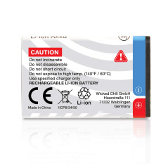 Wicked Chili 2 Batterie Compatible avec AMV Fritz!Fon C6 1200mAh jusqu'à 19 Heures d'autonomie en Conversation, Remplacement pou