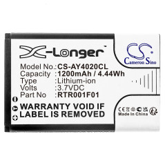 TECHTEK Batterie 1200mAh Compatible avec [Doro] 2414, 2415, 2424, 7001H, 7001H ECO, DFC-0150, DFC-0190, Domo, pour [Alcatel] 3BN