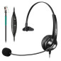 Casque Téléphone Fixe RJ9 avec Micro Anti-Bruit, Oreillette Filaire pour Aastra 6757i Fanvil X7C Polycom VVX411 Alcatel Temporis Casque Téléphone Fixe RJ9 avec Micro Anti-Bruit, Oreillette Filaire pour Aastra 6757i Fanvil X7C Polycom VVX411 Alcatel Temporis