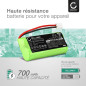 CELLONIC, Batterie Compatible avec Siemens Gigaset A120, Gigaset A265, Gigaset AS150 (700mAh, 2.4V) 1x Batterie de Remplacement CELLONIC, Batterie Compatible avec Siemens Gigaset A120, Gigaset A265, Gigaset AS150 (700mAh, 2.4V) 1x Batterie de Remplacement