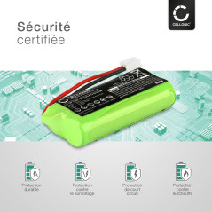 CELLONIC, Batterie Compatible avec Siemens Gigaset A120, Gigaset A265, Gigaset AS150 (700mAh, 2.4V) 1x Batterie de Remplacement 